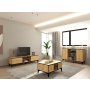 HANAH HOME Set za dnevnu sobu Edil Sapphire Oak Black - slika 1