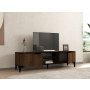 HANAH HOME Set za dnevnu sobu Goral Walnut Black - slika 2
