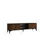 HANAH HOME Set za dnevnu sobu Goral Walnut Black - slika 3