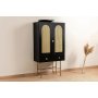 HANAH HOME Komoda Cliff 150 Black - slika 2