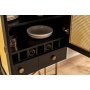 HANAH HOME Komoda Cliff 150 Black - slika 5