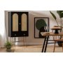 HANAH HOME Komoda Cliff 150 Black - slika 1