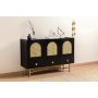 HANAH HOME Komoda Cliff 63 Black - slika 1