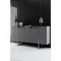 HANAH HOME Komoda Luxe Anthracite Silver - slika 1