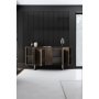HANAH HOME Komoda Luxe Walnut Silver - slika 4