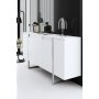 HANAH HOME Komoda Luxe White Silver - slika 3