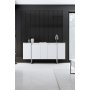 HANAH HOME Komoda Luxe White Silver - slika 4