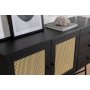 HANAH HOME Komoda Nala 160 Black - slika 4