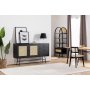 HANAH HOME Komoda Nala 160 Black - slika 1