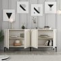 HANAH HOME Komoda Lyon 79 Cream Black - slika 2