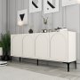 HANAH HOME Komoda Lyon 79 Cream Black - slika 3