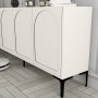 HANAH HOME Komoda Lyon 79 Cream Black - slika 4