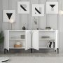 HANAH HOME Komoda Lyon 79 White Black - slika 2
