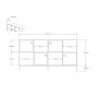 HANAH HOME Komoda Umay - slika 5