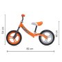 LORELLI BERTONI Bicikl Balance Bike Fortuna Grey & Orange - slika 3