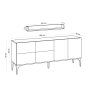 HANAH HOME Komoda Stella Travertine - slika 3