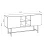 HANAH HOME Komoda Flory Sapphire Oak - slika 4