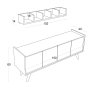 HANAH HOME Komoda Siena - slika 5