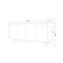 HANAH HOME Komoda Shans Travertine - slika 5