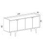 HANAH HOME Komoda Navi Travertine - slika 3