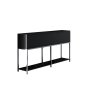 HANAH HOME Komoda Lord Black Silver - slika 3
