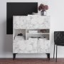 HANAH HOME Komoda Krista Carrara Marble - slika 2