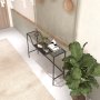 HANAH HOME Polica Lala Black Smoked Glass - slika 3