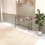 HANAH HOME Polica Lala Black Glass - slika 2