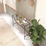 HANAH HOME Polica Lala Black Glass - slika 4