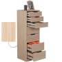 HANAH HOME Komoda Flow Oak - slika 4