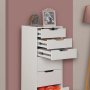 HANAH HOME Komoda Flow Shiny White - slika 3