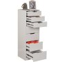 HANAH HOME Komoda Flow Shiny White - slika 4