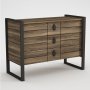 HANAH HOME Komoda Lost Walnut - slika 2