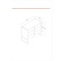 HANAH HOME Komoda Lost Walnut - slika 5