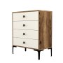 HANAH HOME Komoda Lizbon 540 Walnut Cream - slika 4