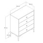 HANAH HOME Komoda Lizbon 540 Walnut Cream - slika 5