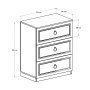 HANAH HOME Komoda Sfn 1303 Bb 1 - slika 5