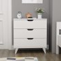 HANAH HOME Komoda Valencia 3 White - slika 2