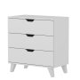HANAH HOME Komoda Valencia 3 White - slika 4