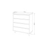 HANAH HOME Komoda Suvera Travertine - slika 4