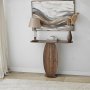 HANAH HOME Polica Ellittica Walnut - slika 2