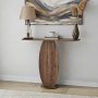 HANAH HOME Polica Ellittica Walnut - slika 4