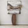 HANAH HOME Polica Ellittica Walnut - slika 1