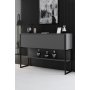 HANAH HOME Komoda Luxe Black Anthracite - slika 1