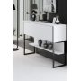 HANAH HOME Komoda Luxe Black White - slika 2