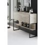 HANAH HOME Komoda Luxe Travertine Black - slika 4