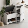 HANAH HOME Cipelarnik Haven Shoe Bench White - slika 3