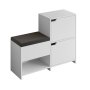 HANAH HOME Cipelarnik Haven Shoe Bench White - slika 5