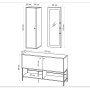 HANAH HOME Cipelarnik Chumo Sapphire Oak - slika 5