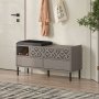 HANAH HOME Cipelarnik Heaton Shoe Bench Light Mocha - slika 2
